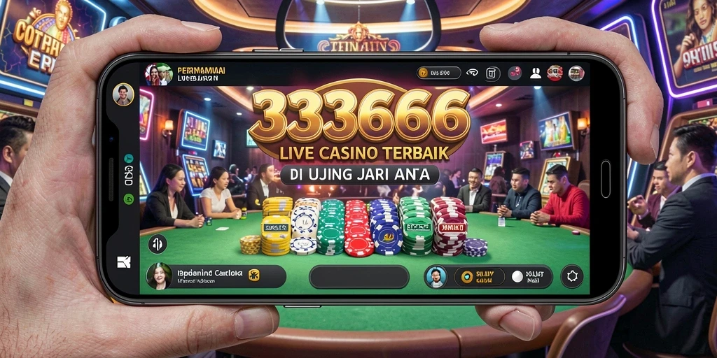 Tampilan gameplay Live Casino yang menarik dan interaktif dari 333666.
