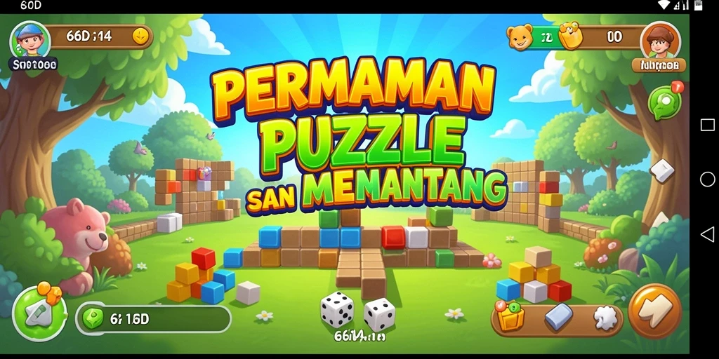 Tampilan gameplay 66D yang penuh warna dan mengasyikkan.