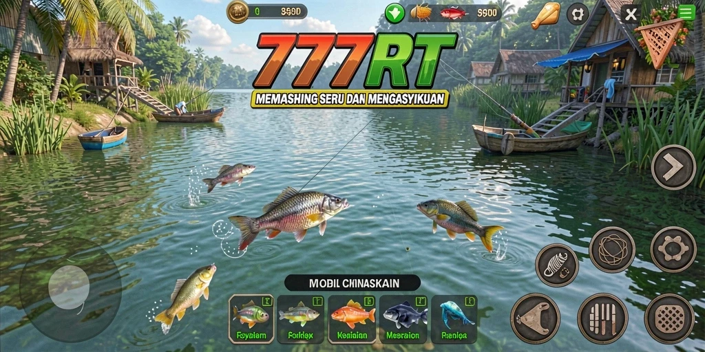 Gameplay Fishing yang realistis dan seru di 777RT.