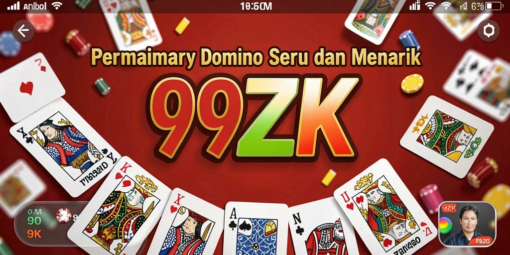 Gameplay Domino yang seru dan kompetitif di 99ZK.
