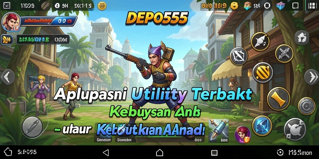 Tampilan utama DEPO555 dengan fitur pengingat dan manajemen tugas.