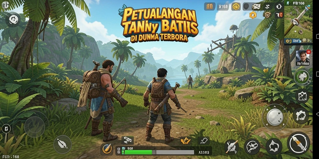 Tangkapan layar gameplay FB168 di dunia terbuka.