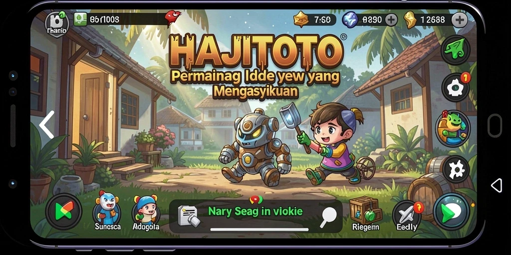 Tampilan menarik dari gameplay Idle HAJITOTO.