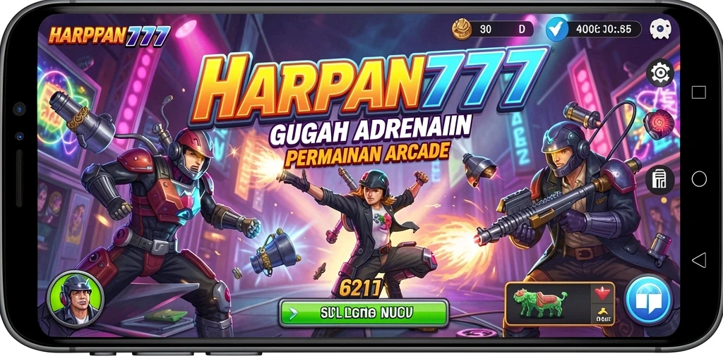 Screenshot utama HARAPAN777 menampilkan gameplay yang penuh aksi dan tantangan.