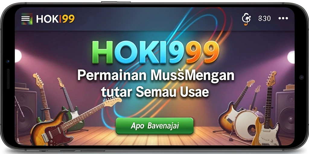 Tampilan gameplay HOKI99 menunjukkan pengalaman musik yang seru.
