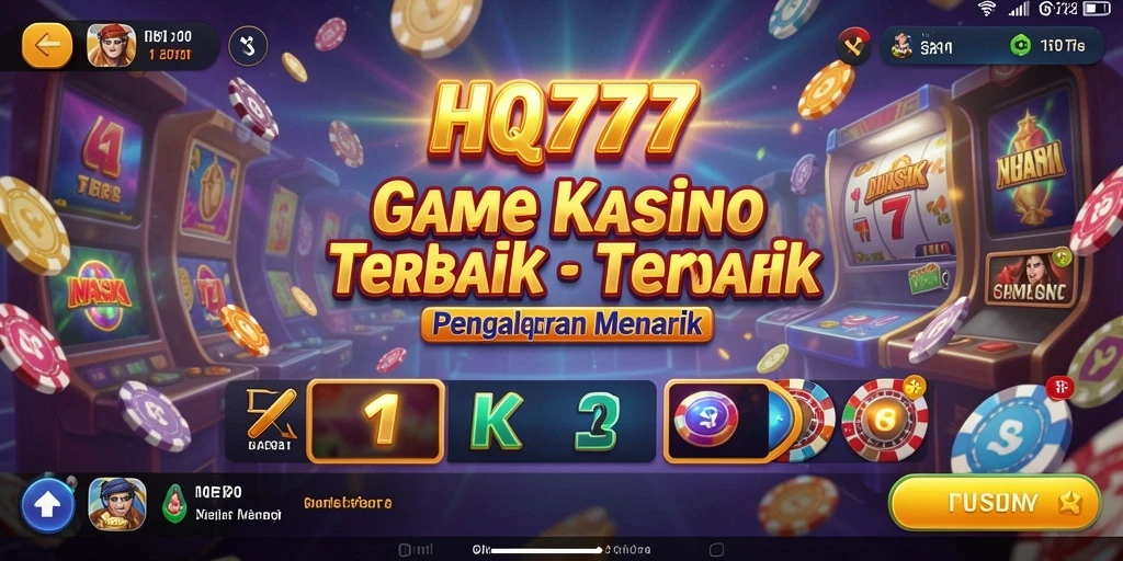 Tampilan gameplay Kasino yang seru dan menarik di HQ777.