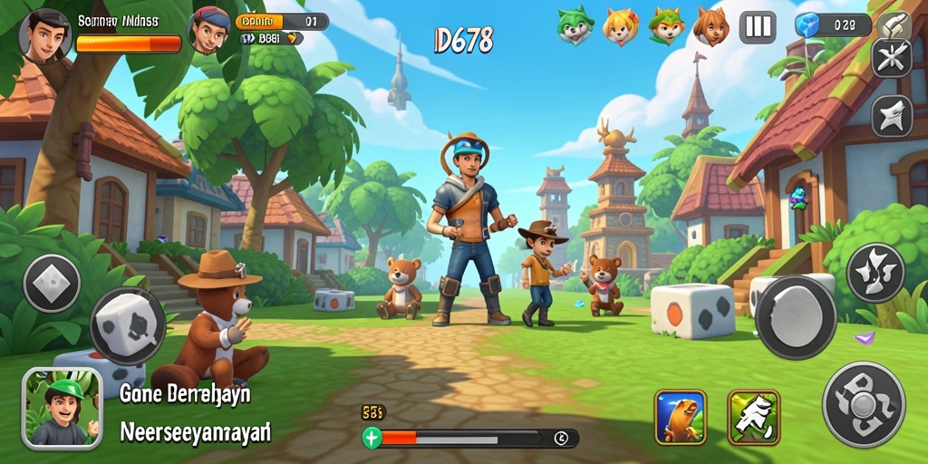 Tampilan gameplay yang ceria dan menghibur di ID678.