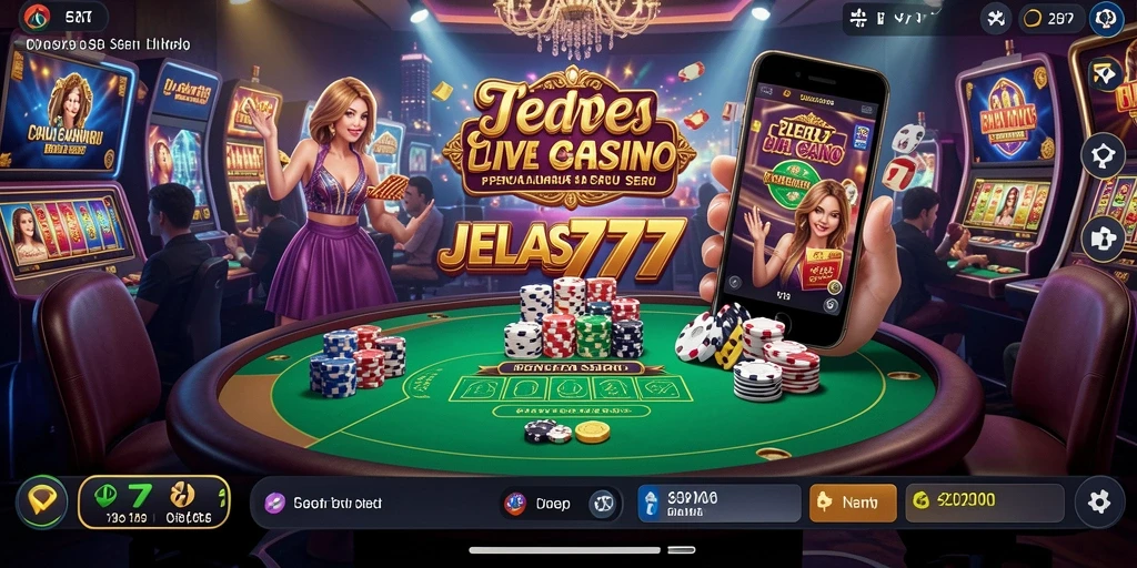Gameplay Live Casino yang mendebarkan di JELAS777.