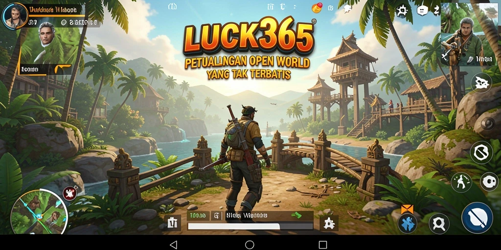 Tampilan gameplay LUCK365 yang menakjubkan dalam dunia Open World.