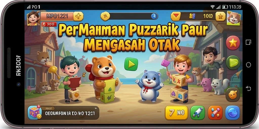 Screenshot gameplay MPO1221 dengan tantangan Puzzle yang menantang.