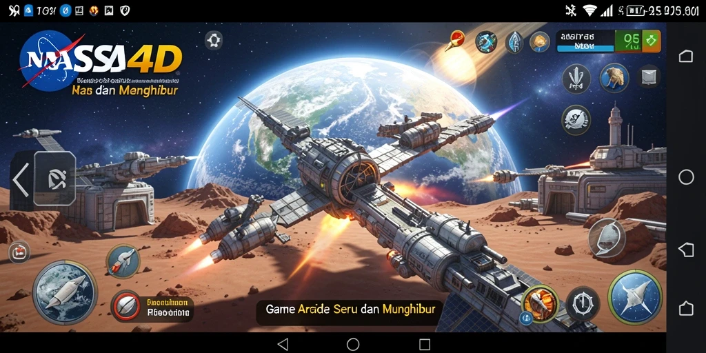 Screenshot gameplay <strong>NASA4D</strong> yang menunjukkan keseruan aksi Arcade.