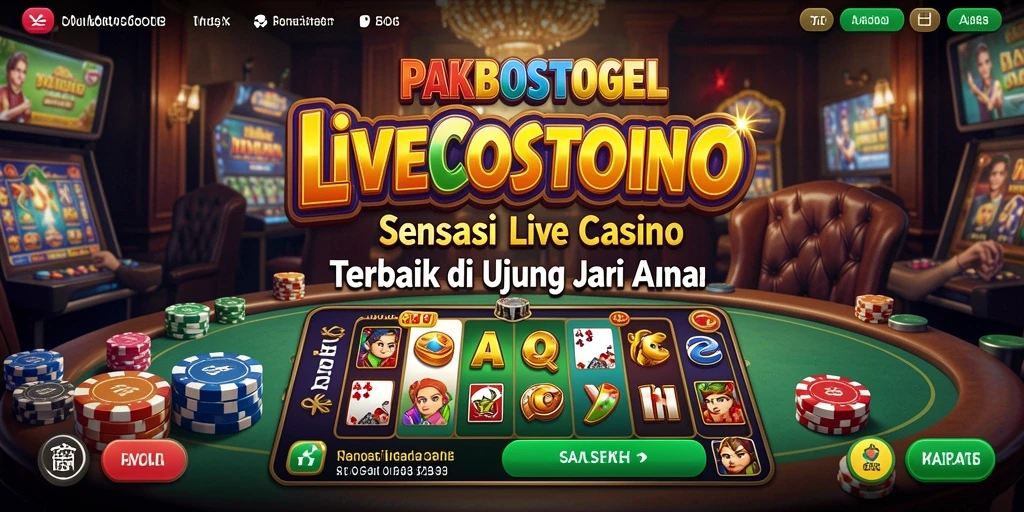 Tampilan gameplay Live Casino yang menawan dan interaktif.