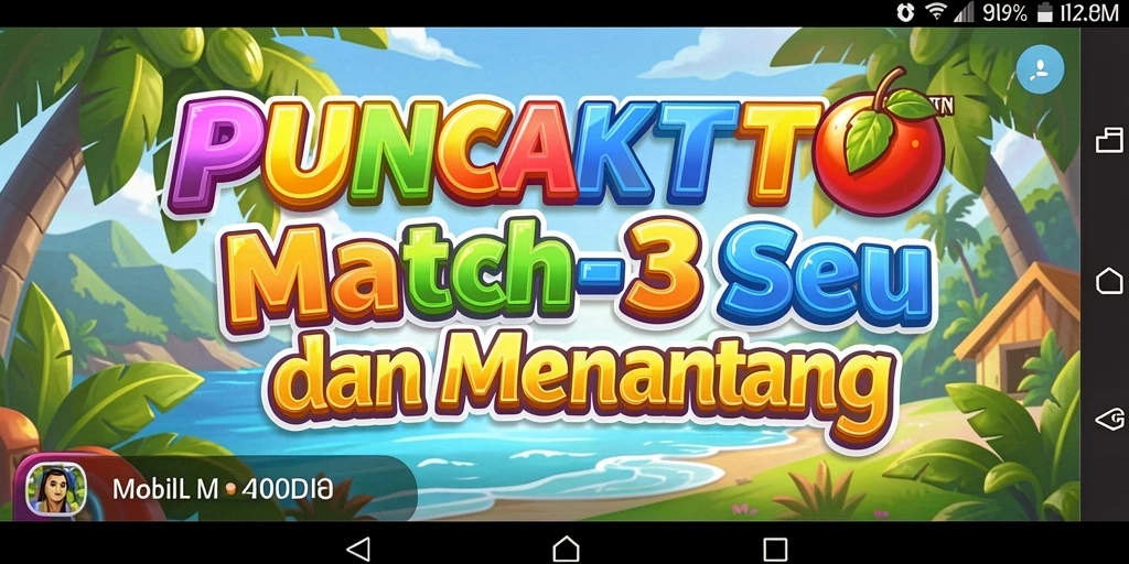 Gameplay PUNCAKTOTO dengan keseruan mencocokkan ikon.