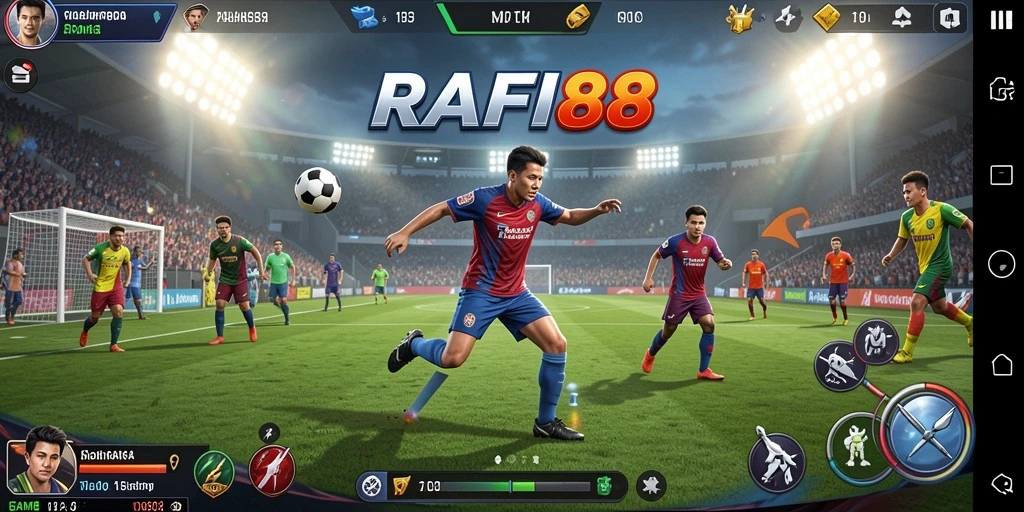 Tampilan gameplay menantang dan interaktif dari RAFI88.