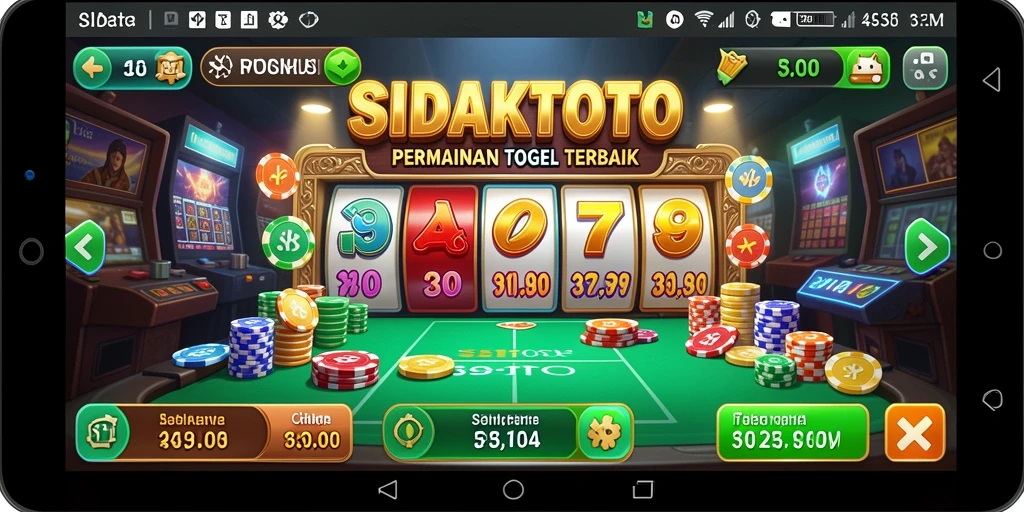 Tangkapan layar utama SIDAKTOTO menampilkan gameplay yang seru dan interaktif.