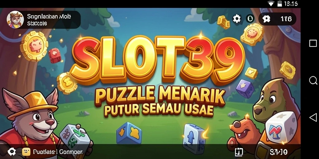 Screenshot utama SLOT39 menampilkan gameplay Puzzle yang seru dan penuh tantangan.