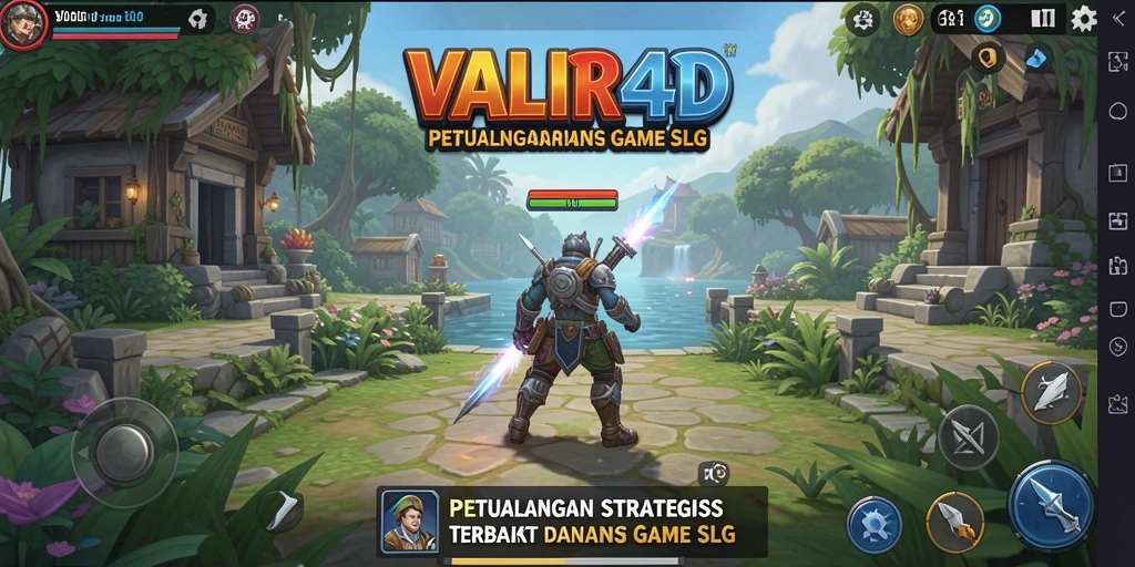 Tangkapan layar utama VALIR4D menampilkan aksi strategis yang mendebarkan.
